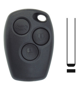 Coque de clé Renault 3 boutons pour  Clio III, Kangoo II, Master III, Modus, Trafic III