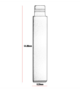 K-HU83 - Ebauche longue pour télécommande Keydiy (lot de 5)
