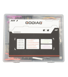 Godiag Kit d'adaptateurs 14 en 1 pour programmation de clés cryptées