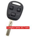 Coque compatible Toyota 3 boutons Coque compatible Toyota 3 boutons