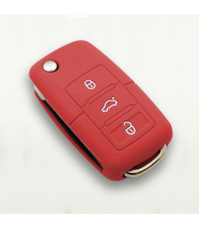 Cache-clé Silicone Pour Citroën (Type 2BKB) – Rouge, Protection Anti-rayures, Sans Odeur