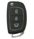 Coque Hyundai/ Kia 3 boutons compatible