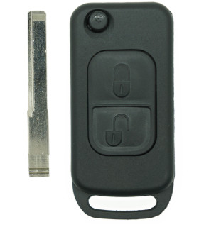 Coque + lame compatible Mercedes 2 boutons Coque + lame compatible Mercedes 2 boutons
