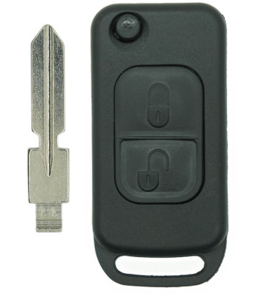 Coque + lame compatible Mercedes 2 boutons