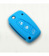 Housse en silicone pour Fiat 3 boutons