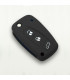 Housse en silicone pour Fiat 3 boutons