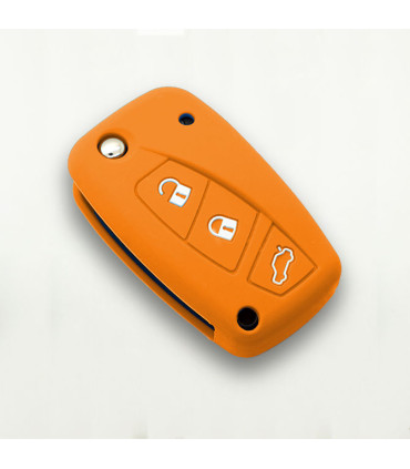 Housse en silicone pour Fiat 3 boutons