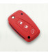 Housse en silicone pour Fiat 3 boutons