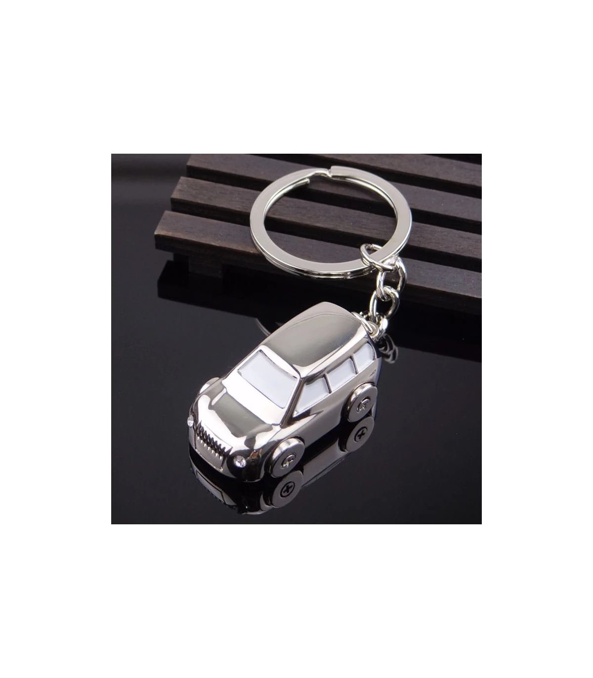 Mini porte-clés de voiture en métal, calendrier perpétuel, clé