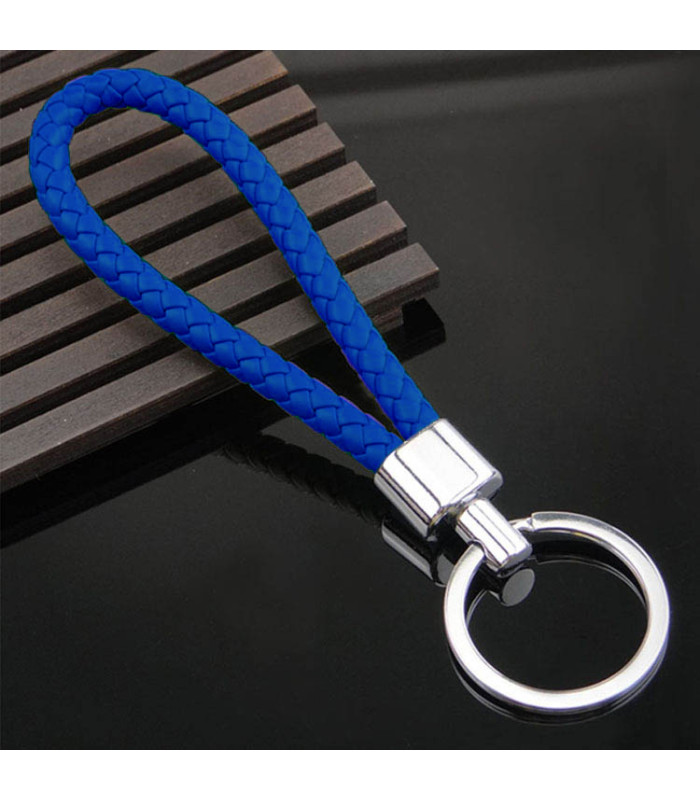 Porte clés Tresse Bleu Marine