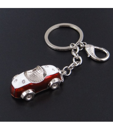 Porte clés Auto Rétro Rouge