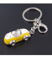 Porte clés Auto Rétro Jaune Porte clés Auto Rétro Jaune