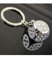 Porte clés Métal Dé argent Porte clés Métal Dé argent