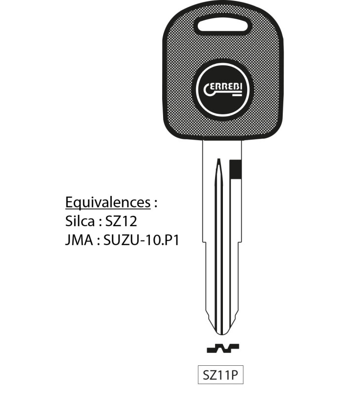 SZ11P - Clé à transpondeur