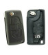Coque compatible Peugeot / Citroën 4 boutons pile sur boitier
