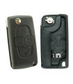 Coque compatible Peugeot / Citroën 4 boutons pile sur boitier Coque compatible Peugeot / Citroën 4 boutons pile sur boitier
