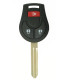 Coque compatible Nissan 3 boutons