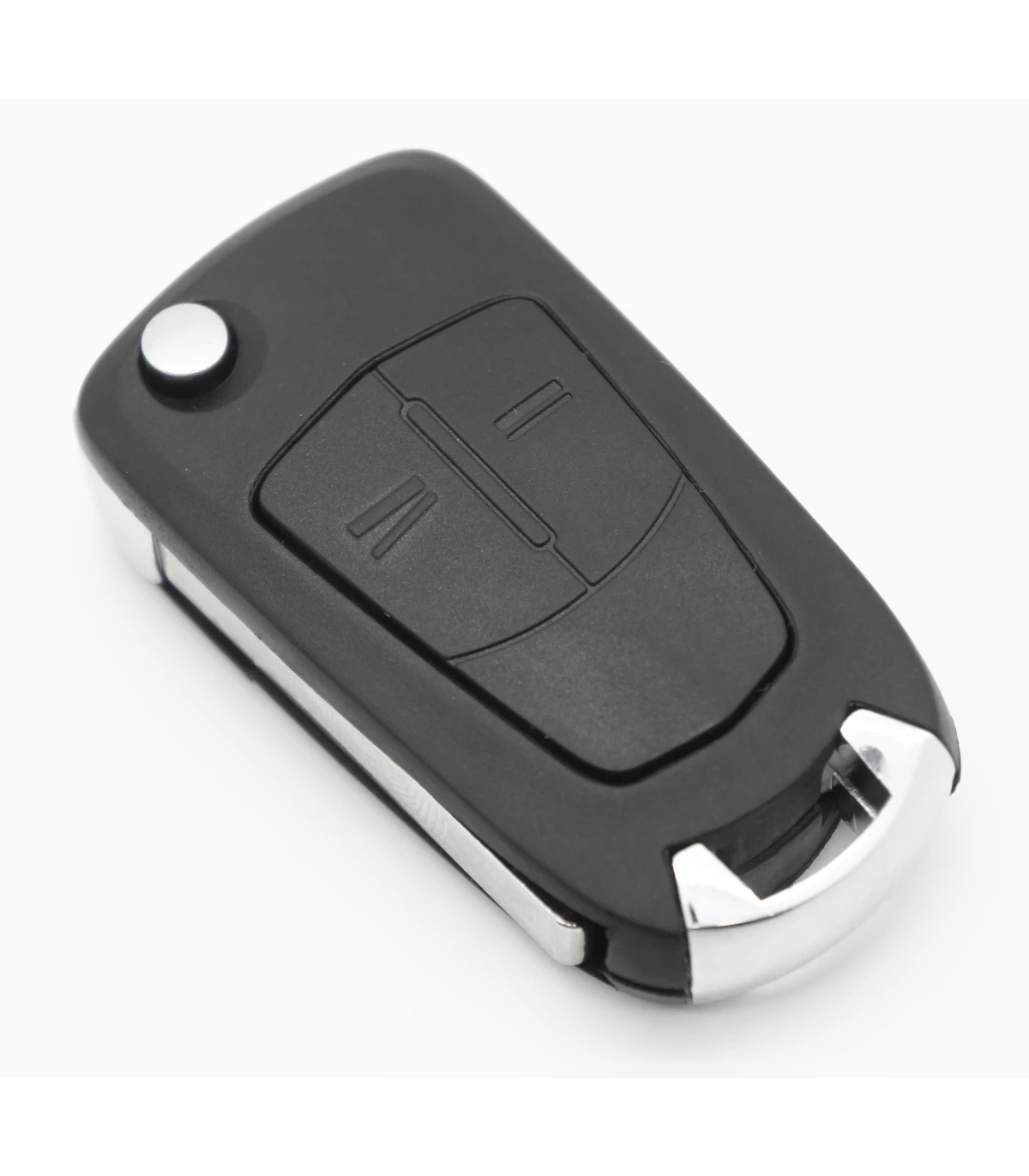 HIBEYO Coque de Protection en Silicone pour clé de Voiture Opel Opel Corsa  Astra Vectra Zafira Antara Tigra Porte-clés télécommande à 2 Boutons Blanc