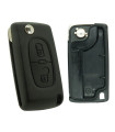 Coque compatible Peugeot / Citroën 2 boutons / 0523 Coque compatible Peugeot / Citroën 2 boutons / 0523