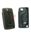 Coque compatible Peugeot / Citroën 3 boutons / 0536 Coque compatible Peugeot / Citroën 3 boutons / 0536