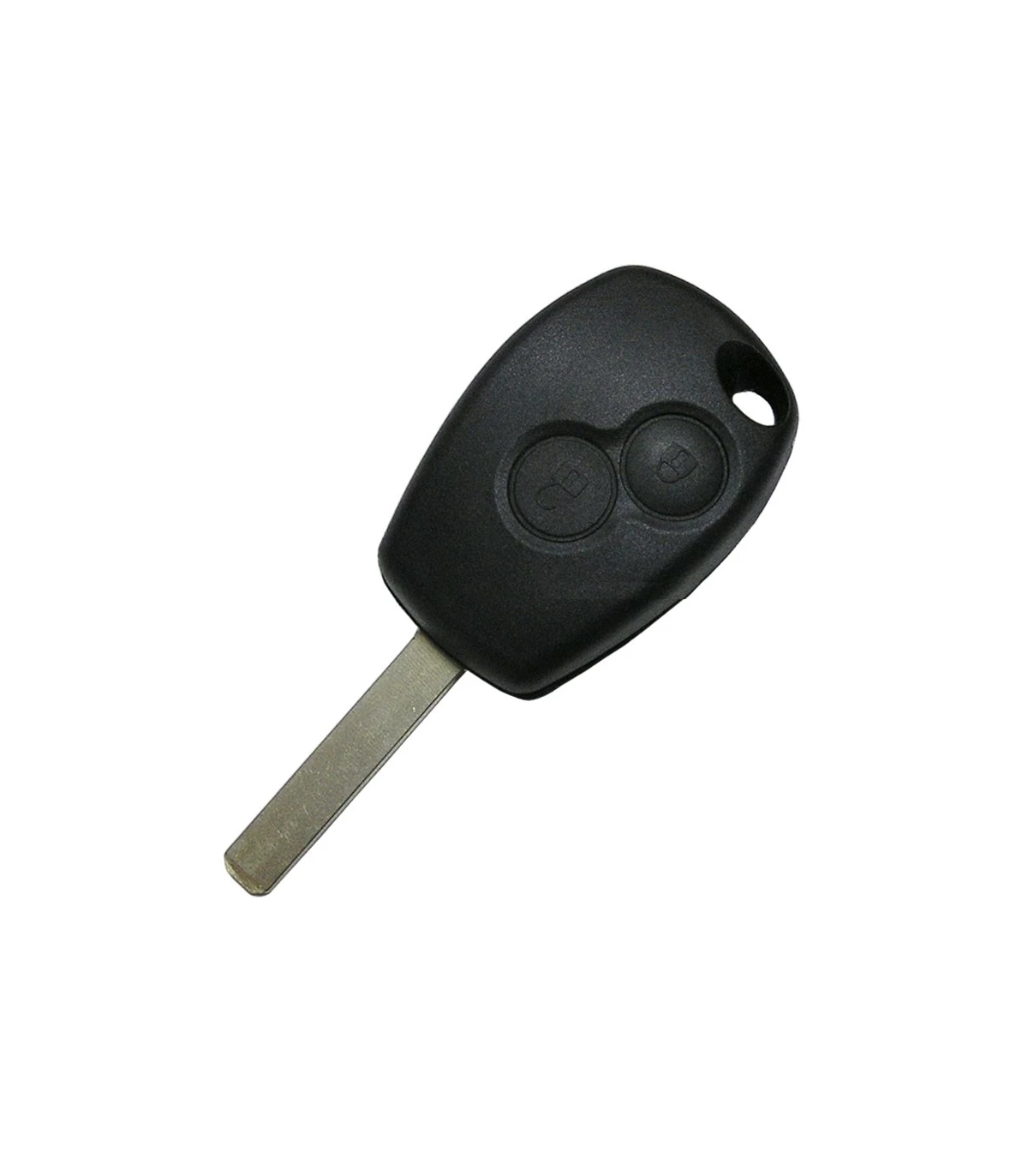 Coque clé Renault 2 boutons pour Clio III, Kangoo II, Master III, Modus,  Trafic III, Twingo II, Wind