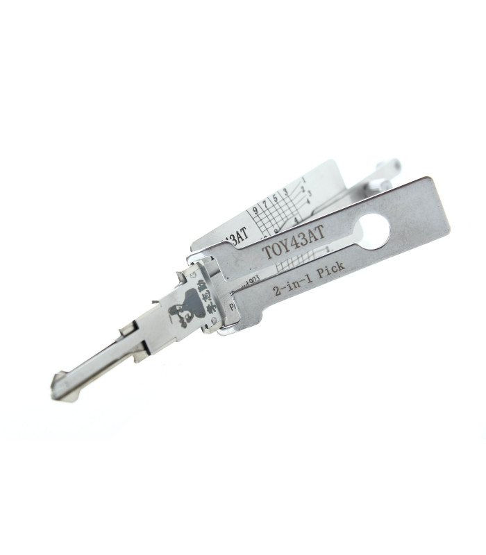 Lishi TOY43AT crocheteur décodeur pour TOY43AT 2-in-1 Mr Li Lishi TOY43AT crocheteur décodeur pour TOY43AT 2-in-1 Mr Li