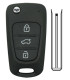 Coque Hyundai / Kia 3 boutons compatible
