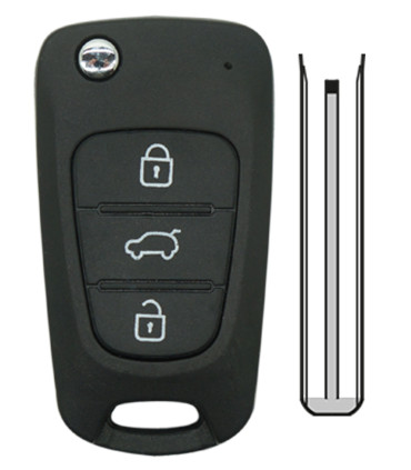 Coque Hyundai / Kia 3 boutons compatible
