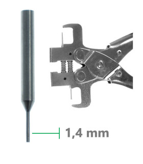 Pointeau chasse goupille en acier 1,4 mm