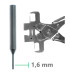 Pointeau chasse goupille en acier 1,6 mm