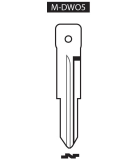 M-DWO5, Ebauche pour clé à transpondeur profil DWO5 M-DWO5, Ebauche pour clé à transpondeur profil DWO5