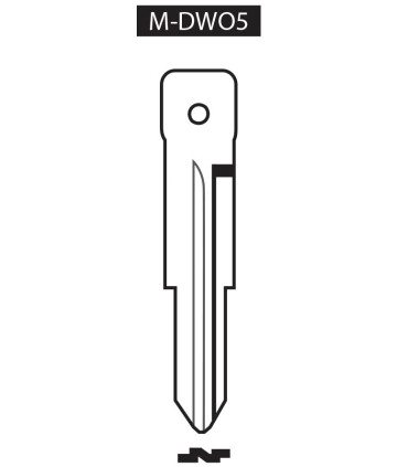M-DWO5, Ebauche pour clé à transpondeur profil DWO5