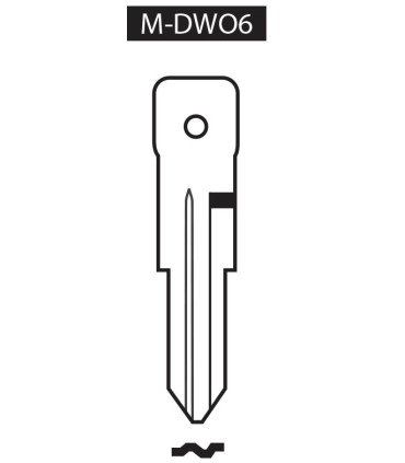 M-DWO6, Ebauche pour clé à transpondeur profil DWO6