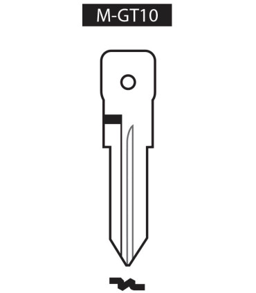 M-GT10, Ebauche pour clé à transpondeur profil GT10
