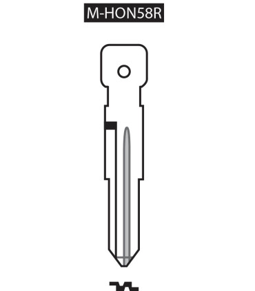 M-HON58R, Ebauche pour clé à transpondeur profil HON58R