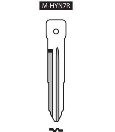 M-HYN7R, Ebauche pour clé à transpondeur profil HYN7R