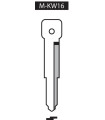 M-KW16, Ebauche pour clé à transpondeur profil KW16 M-KW16, Ebauche pour clé à transpondeur profil KW16