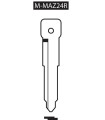 M-MAZ24R, Ebauche pour clé à transpondeur profil MAZ24R M-MAZ24R, Ebauche pour clé à transpondeur profil MAZ24R