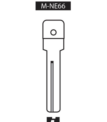 M-NE66, Ebauche pour clé à transpondeur profil NE66