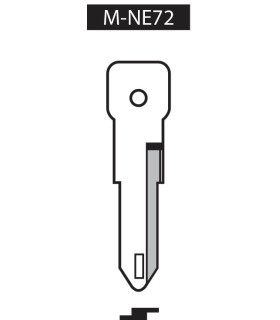 M-NE72, Ebauche pour clé à transpondeur profil NE72