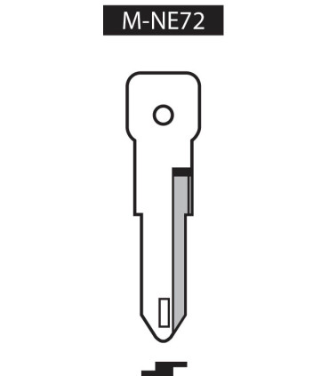 M-NE72, Ebauche pour clé à transpondeur profil NE72