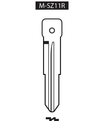 M-SZ11R, Ebauche pour clé à transpondeur profil SZ11R