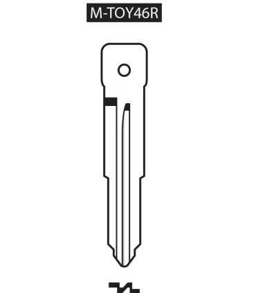 M-TOY46R, Ebauche pour clé à transpondeur profil TOY46R