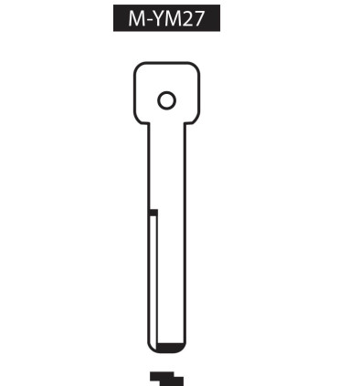 M-YM27, Ebauche pour clé à transpondeur profil YM27