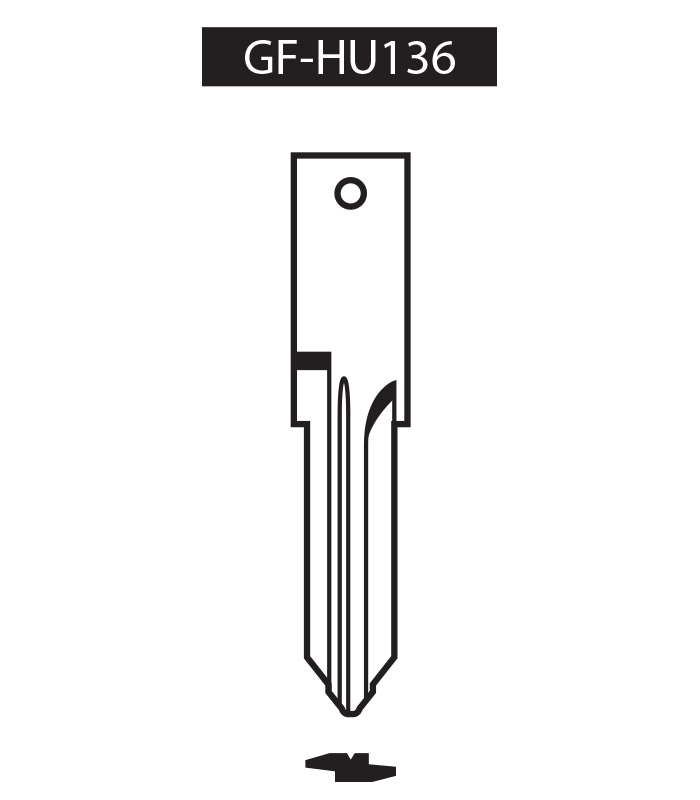 Clé à transpondeur profil type GF-HU136