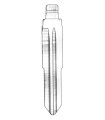 K-DWO4R - Ebauche pour télécommande Keydiy K-DWO4R - Ebauche pour télécommande Keydiy