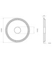F-3752 - Fraise-scie 3 tailles pour Machines Keyline F-3752 - Fraise-scie 3 tailles pour Machines Keyline