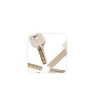 F-698 - Fraise à double tranchant en carbure monobloc pour Machines Silca et JMA F-698 - Fraise à double tranchant en carbure monobloc pour Machines Silca et JMA