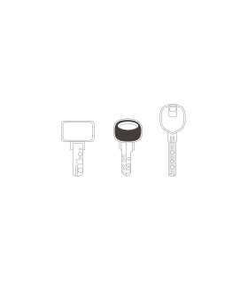 F-698 - Fraise à double tranchant en carbure monobloc pour Machines Silca et JMA F-698 - Fraise à double tranchant en carbure monobloc pour Machines Silca et JMA