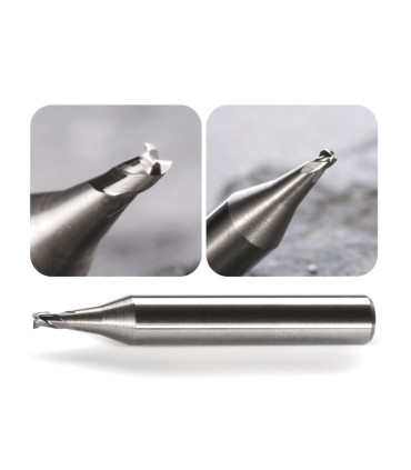 F-3121 - Fraise à rainurer 2 tailles en carbure monobloc Langya pour machines Silca et JMA